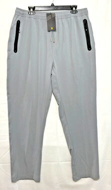 Travel Together With You Joggers Men's XL Gray Pants Elastic Waist Drawstring